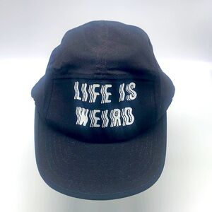 BeechField- Y2K Life Is Weird Black Baseball Hat Size Onesize
